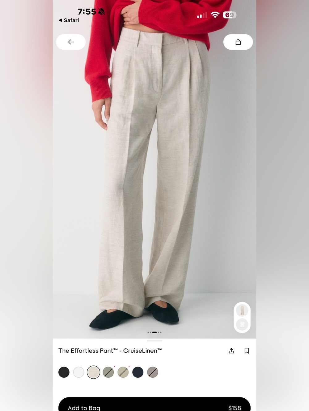NEW Wilfred Effortless Pants linen